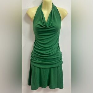 NWT FP Beach Green Halter Mini Dress